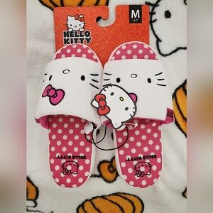 Hello Kitty Pink Polka Dot Slippers